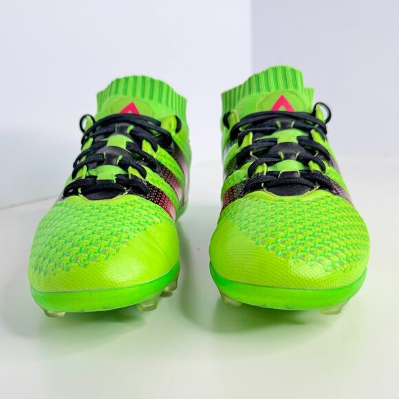 ADIDAS ACE 16.1 PRIMEKNIT FG/AG GREEN SIZE 5.5 MENS AQ5151 - Picture 4 of 9